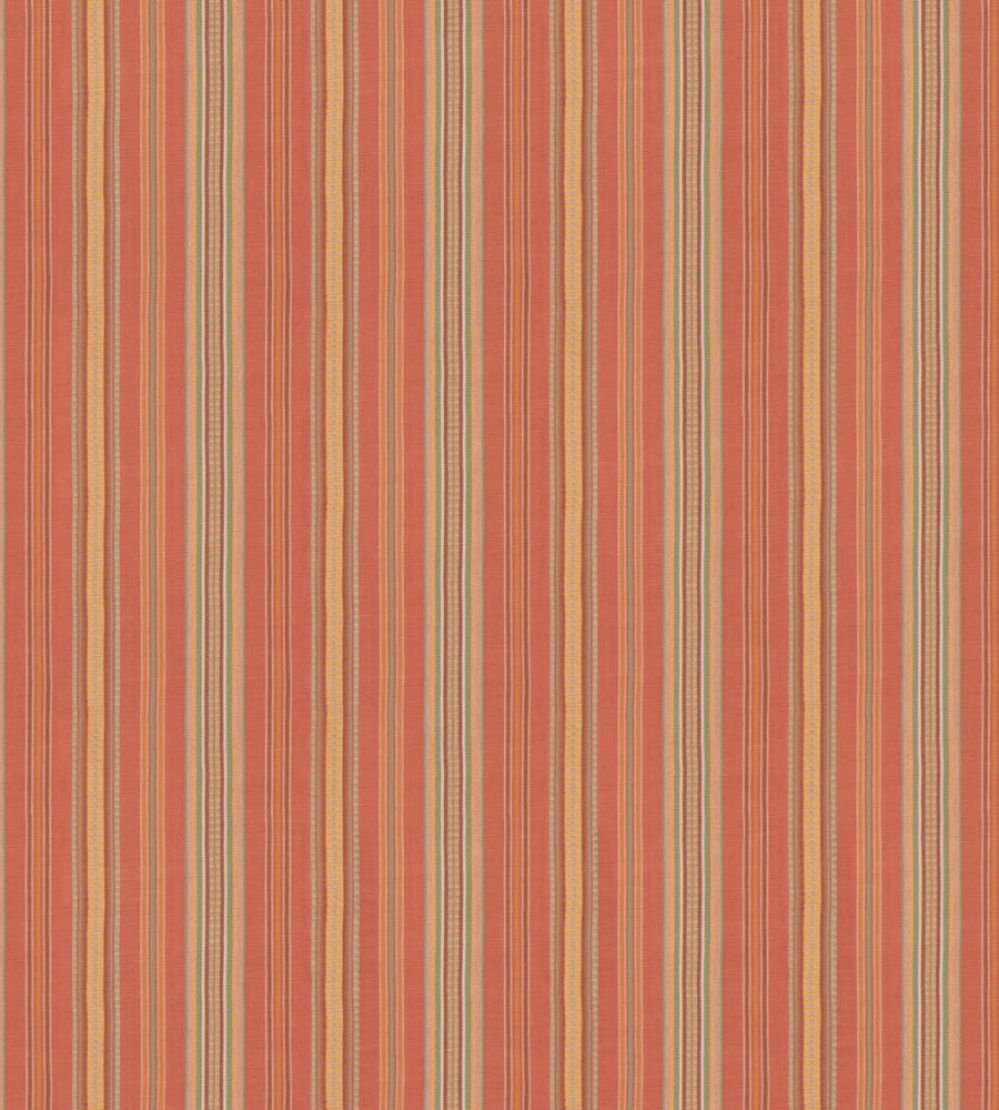 Penny Stripe Fabric by GP & J Baker Soft Red