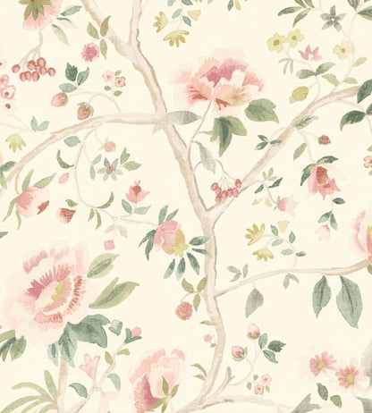 Peonia Wallpaper by Woodchip & Magnolia Cream