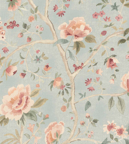 Peonia Wallpaper by Woodchip & Magnolia Duckegg
