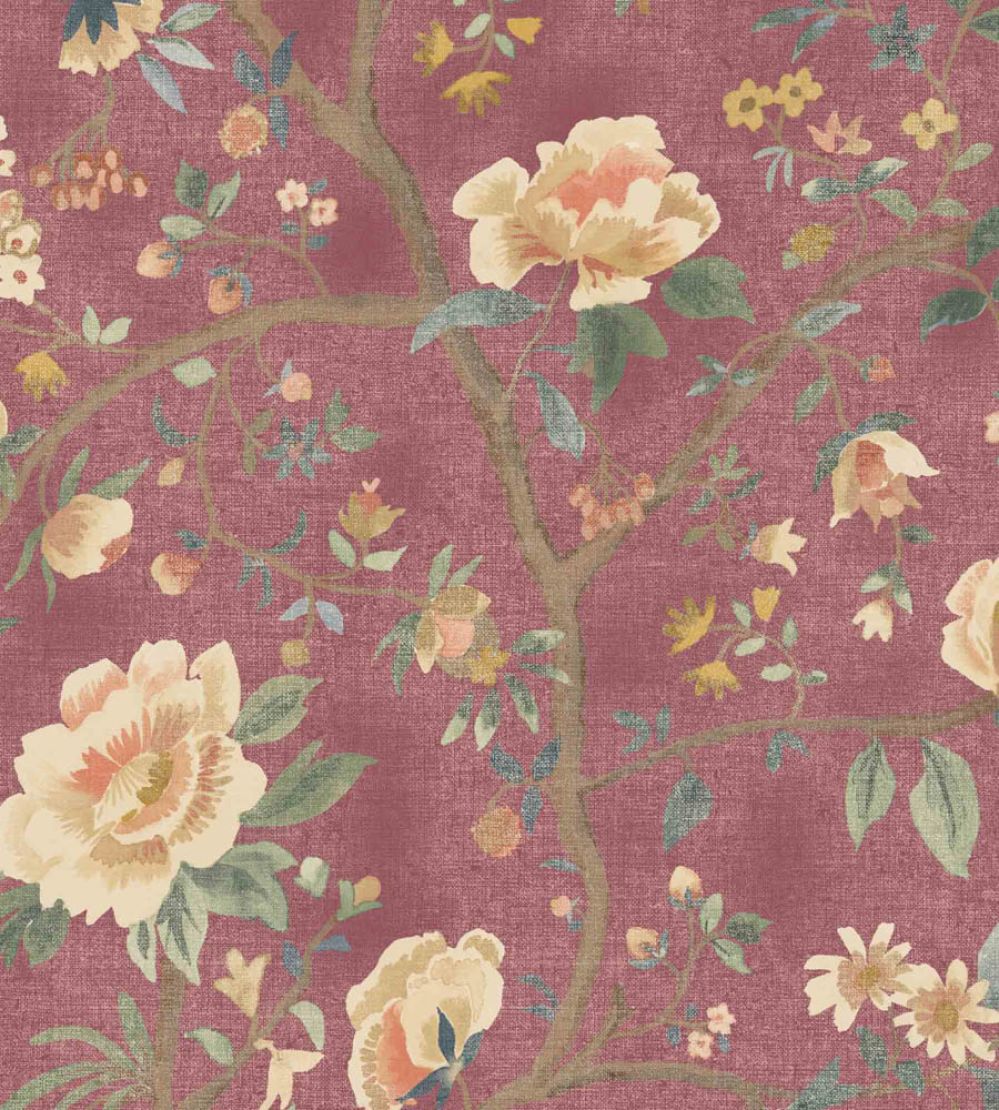 Peonia Wallpaper by Woodchip & Magnolia Ruby