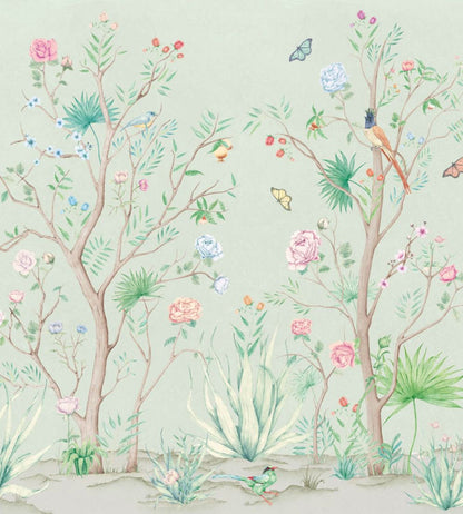 Peonies Mural by Coordonne Aloe