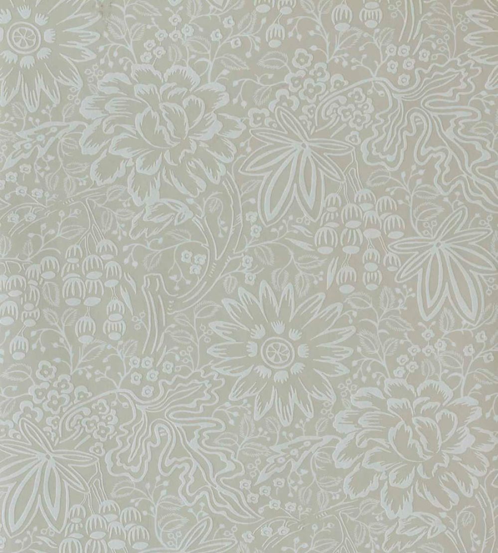Peony Garden Wallpaper by 1838 Wallcoverings Ivory