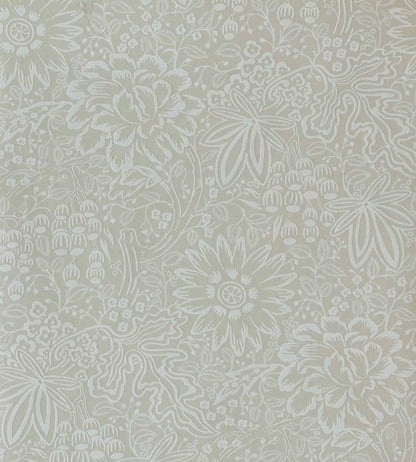 Peony Garden Wallpaper by 1838 Wallcoverings Ivory