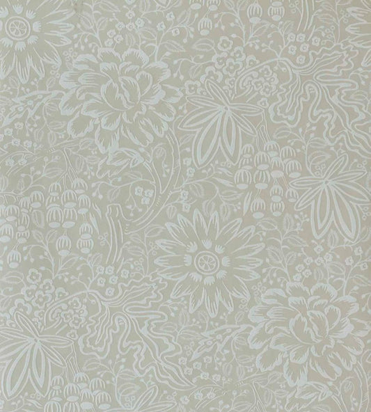 Peony Garden Wallpaper by 1838 Wallcoverings Ivory