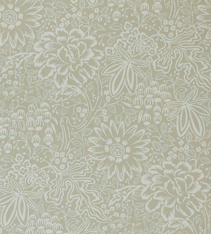 Peony Garden Wallpaper by 1838 Wallcoverings Natural