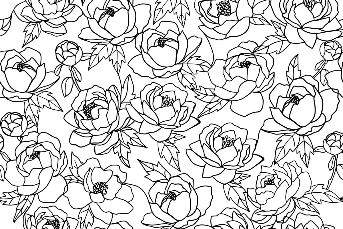 Peony Original mural by Hovia