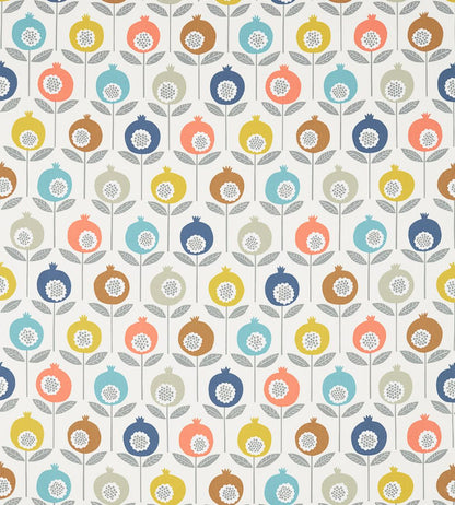 Pepino Fabric by Scion Pink Grapefruit / Sunshine