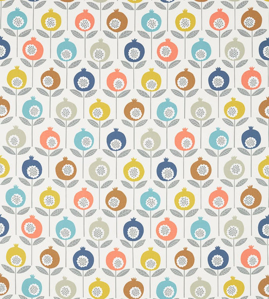 Pepino Fabric by Scion Pink Grapefruit / Sunshine