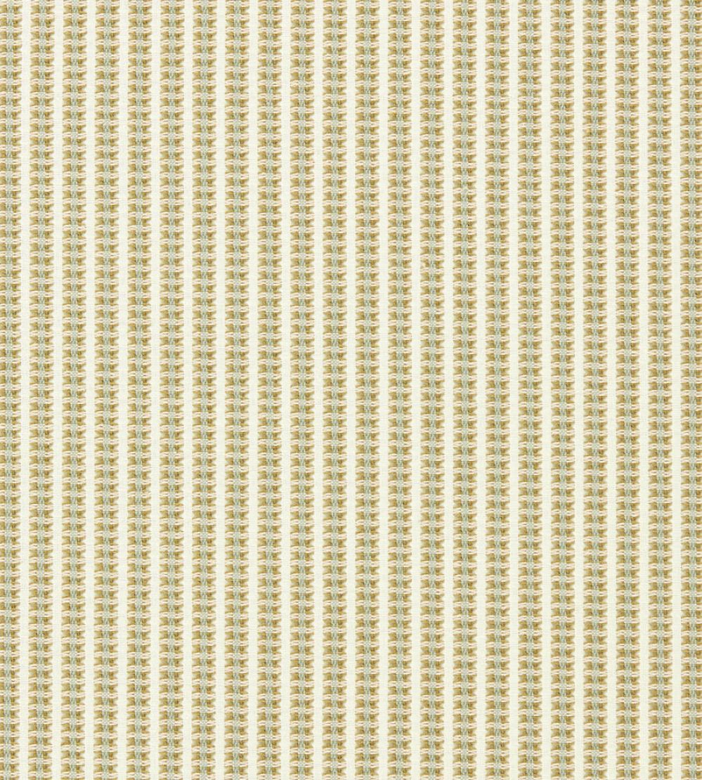 Pepita Stripe Fabric by Harlequin Taupe/Mint