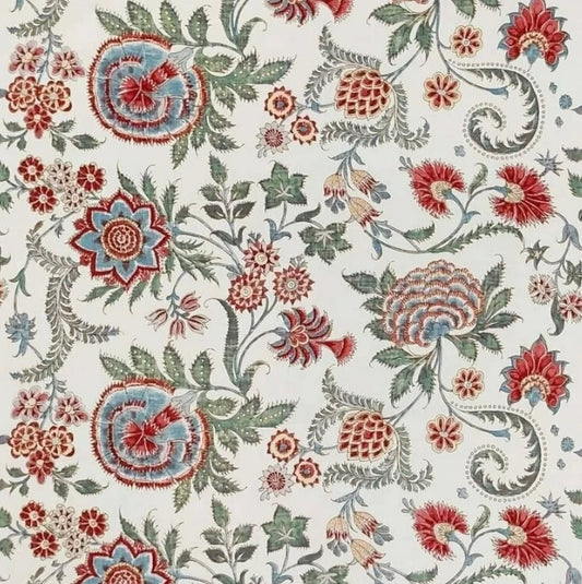Percale Persan Crème fabric by Charles Burger
