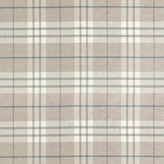 Percival Plaid Fabric by Thibaut in Flax (W711326)