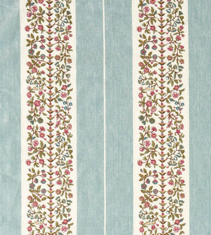 Pergola Embroidery Fabric by Sanderson Mineral Blue
