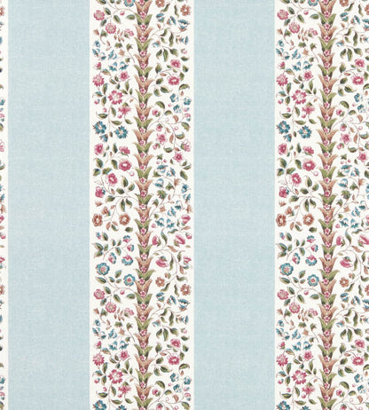 Pergola Stripe Wallpaper by Sanderson Mineral Blue/Wisteria