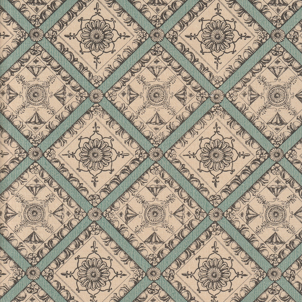 Pergolesi Fabric by Nile & York in Aqua