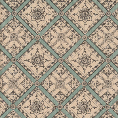 Pergolesi Fabric by Nile & York in Aqua