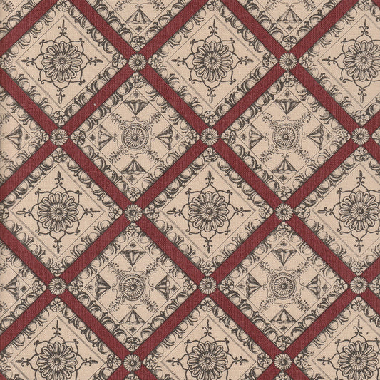 Pergolesi Fabric by Nile & York in Burgundy