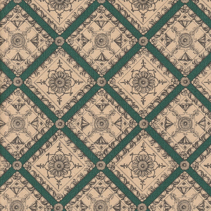 Pergolesi Fabric by Nile & York in Dark Green