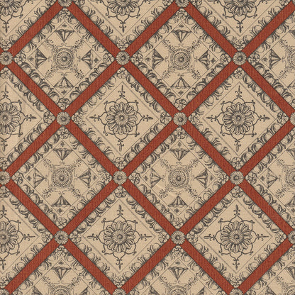 Pergolesi Fabric by Nile & York in Terracotta