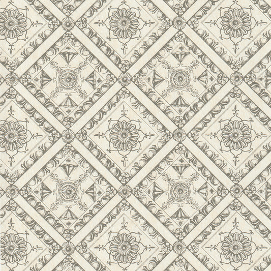 Pergolesi Toile Wallpaper by Nile & York in Charcoal