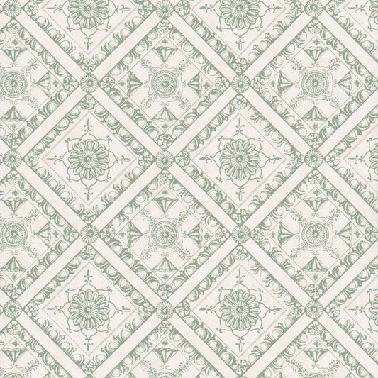 Pergolesi Toile Wallpaper by Nile & York in Eau de Nil