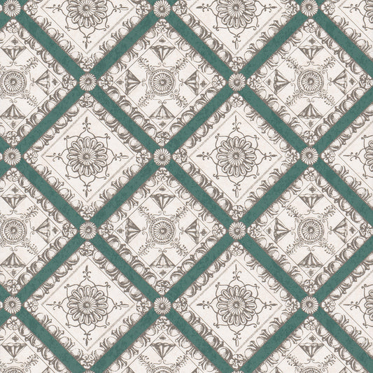 Pergolesi Wallpaper by Nile & York in Dark Green