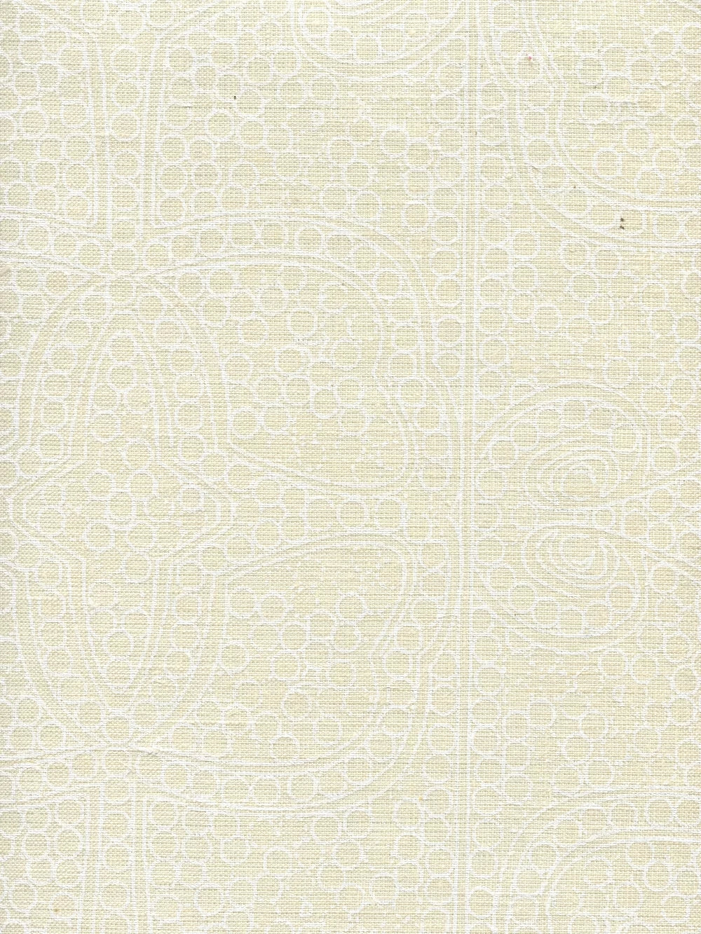 Persia White on Taj Ecru fabric by Cloth & Paper