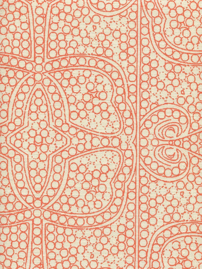 Persia Orange on Taj Ecru fabric by Cloth & Paper