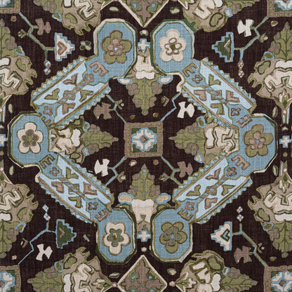 Persian Carpet Fabric by Thibaut in Brown (F910826)