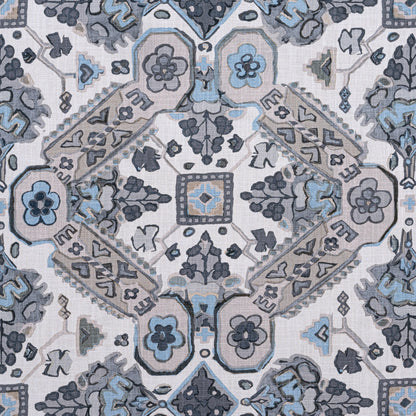 Persian Carpet Fabric by Thibaut in Grey & Beige (F910828)