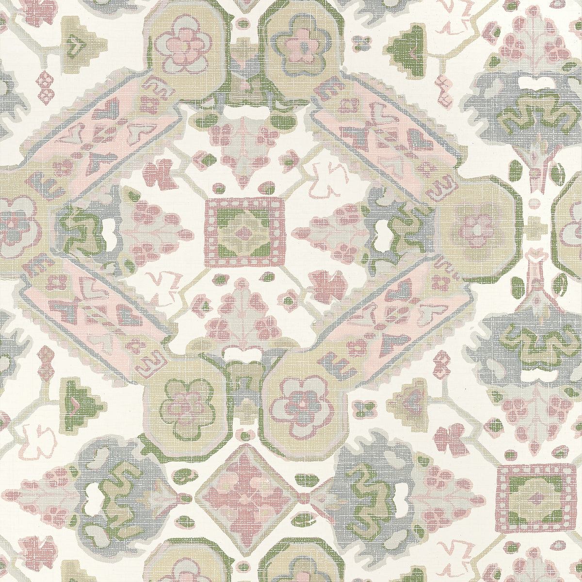 Persian Carpet Wallpaper by Thibaut in Blush (T10827)