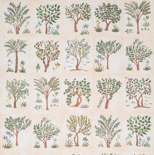 Persian Garden Small Scale Ivory wallpaper by Lisa Fine Textiles