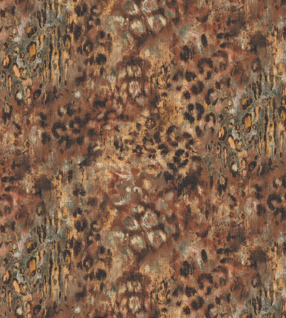 Persian Leopard Fabric by Arley House Ember