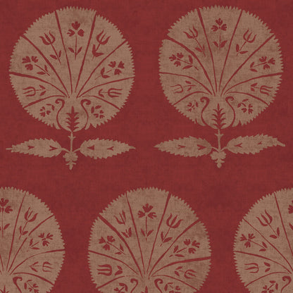 Persian Poppy Antique Red wallpaper by Penny Morrison