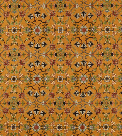 Persian Scroll Embroidery Fabric by Morris & Co Ochre