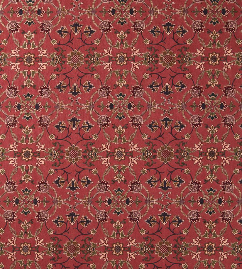 Persian Scroll Embroidery Fabric by Morris & Co Plum