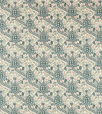 Persian Tulip Fabric by Morris & Co Teal