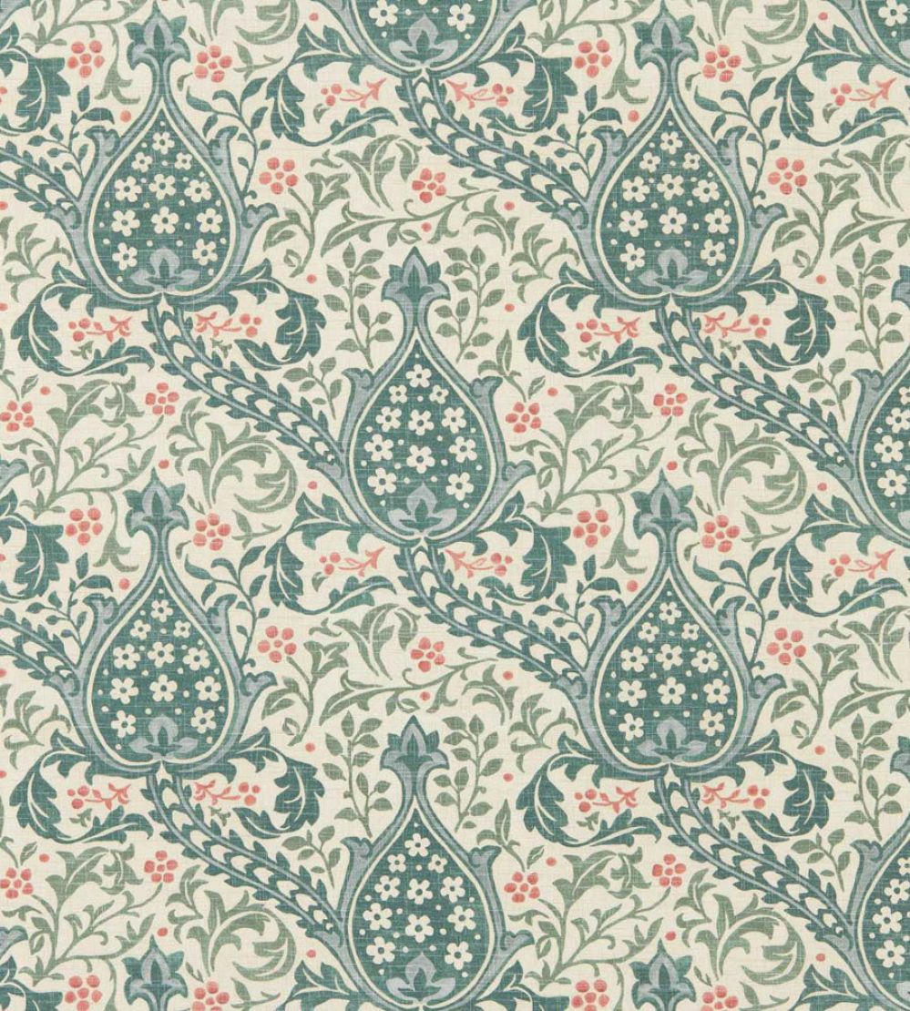 Persian Tulip Wallpaper by Morris & Co Teal