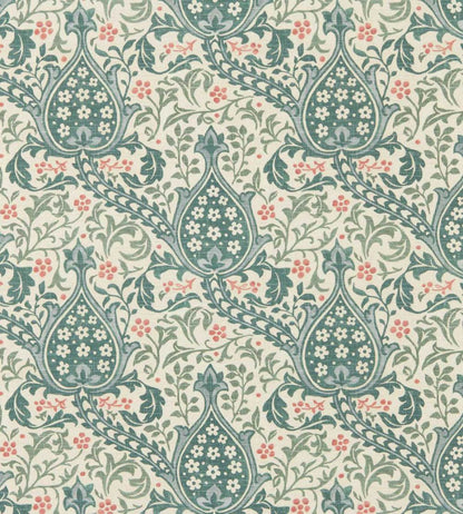 Persian Tulip Wallpaper by Morris & Co Teal