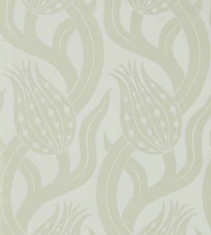 Persian Tulip Wallpaper by Zoffany Silver