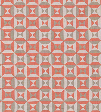 Perspectivo Fabric by Vanderhurd Terracotta/Champignon