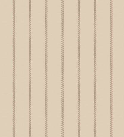 Petal Stripe Wallpaper by Farrow & Ball Joas White / London Stone