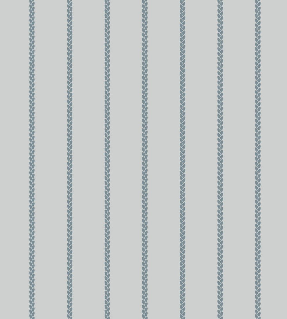 Petal Stripe Wallpaper by Farrow & Ball Skylight / Selvedge