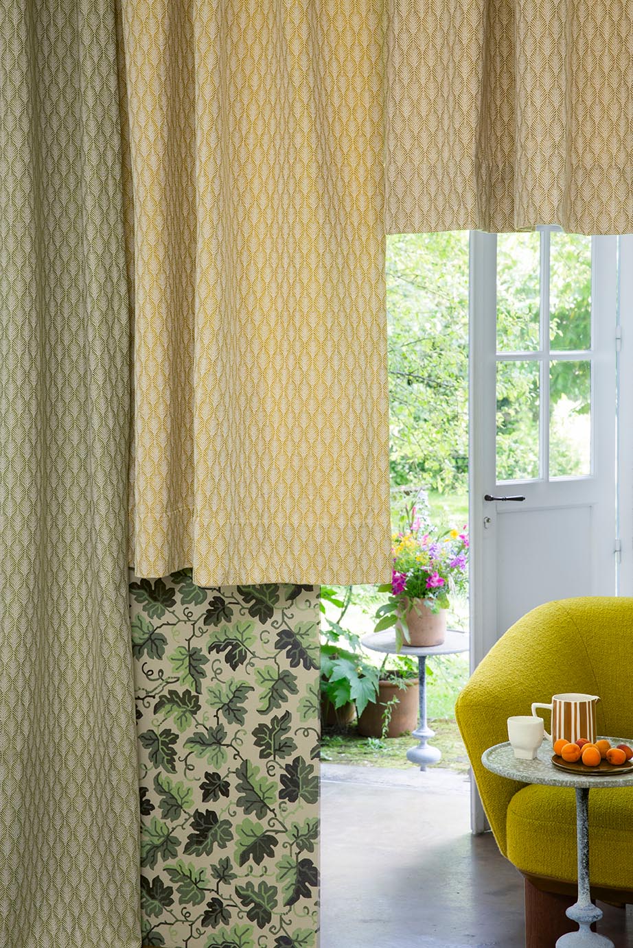 Petales Fabric by Pierre Frey shown in a room setting (view 1)