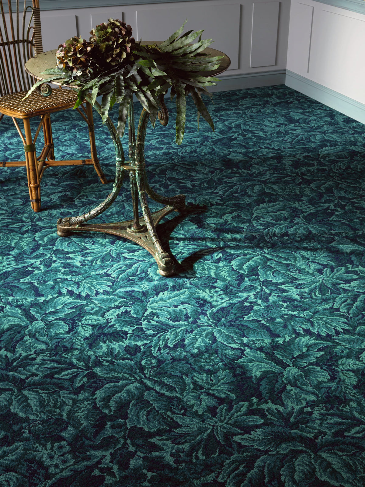 Petit Abelia Rug by Pierre Frey shown in a room setting (view 1)