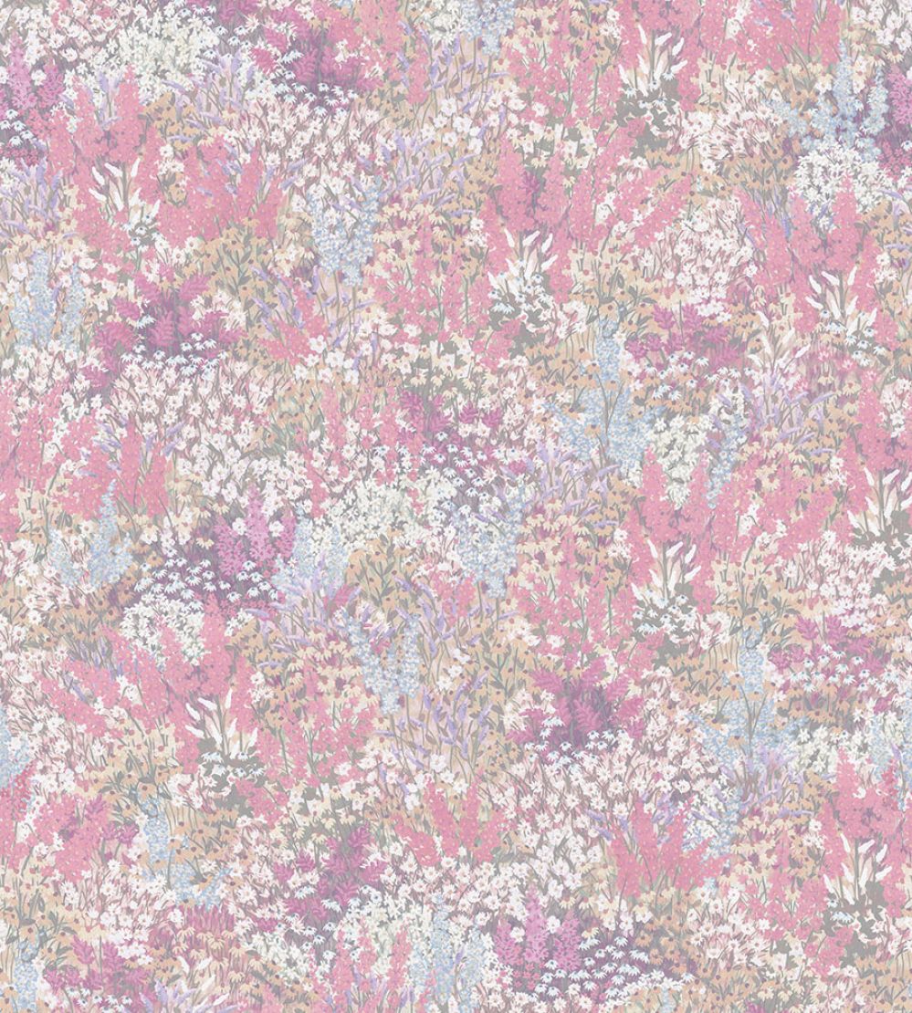 Petite Fleur Wallpaper by Cole & Son Cerise & Eau De Nil