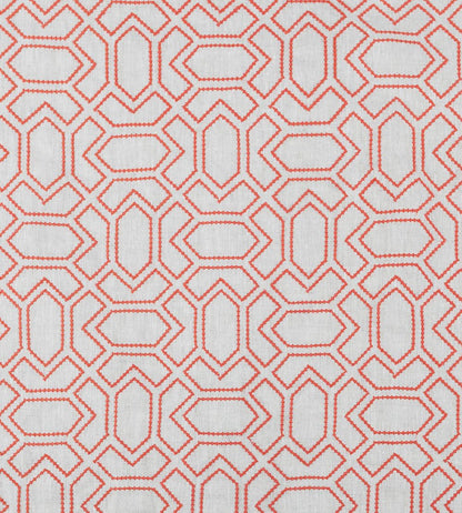 Petite Paravento Fabric by Vanderhurd Coral/Natural