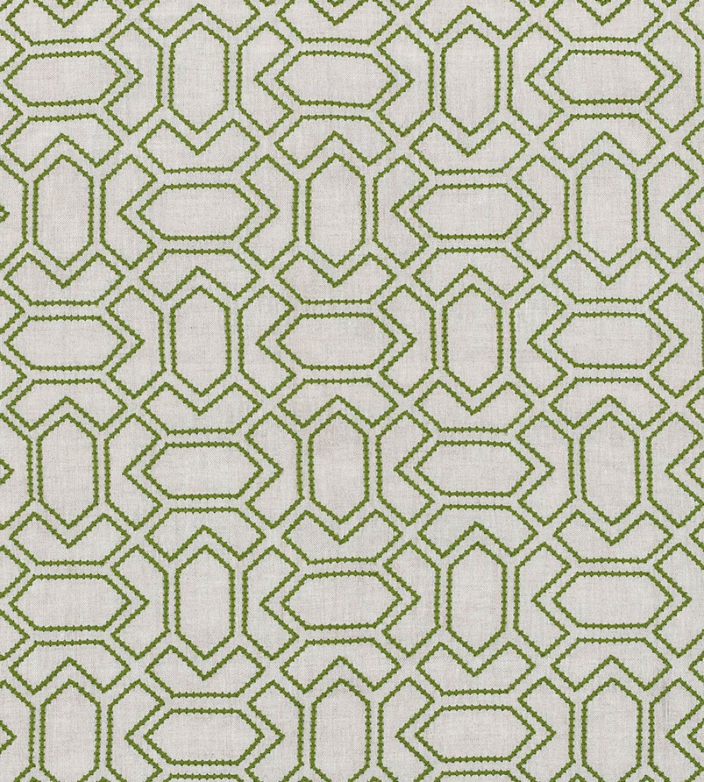 Petite Paravento Fabric by Vanderhurd Moss/Natural