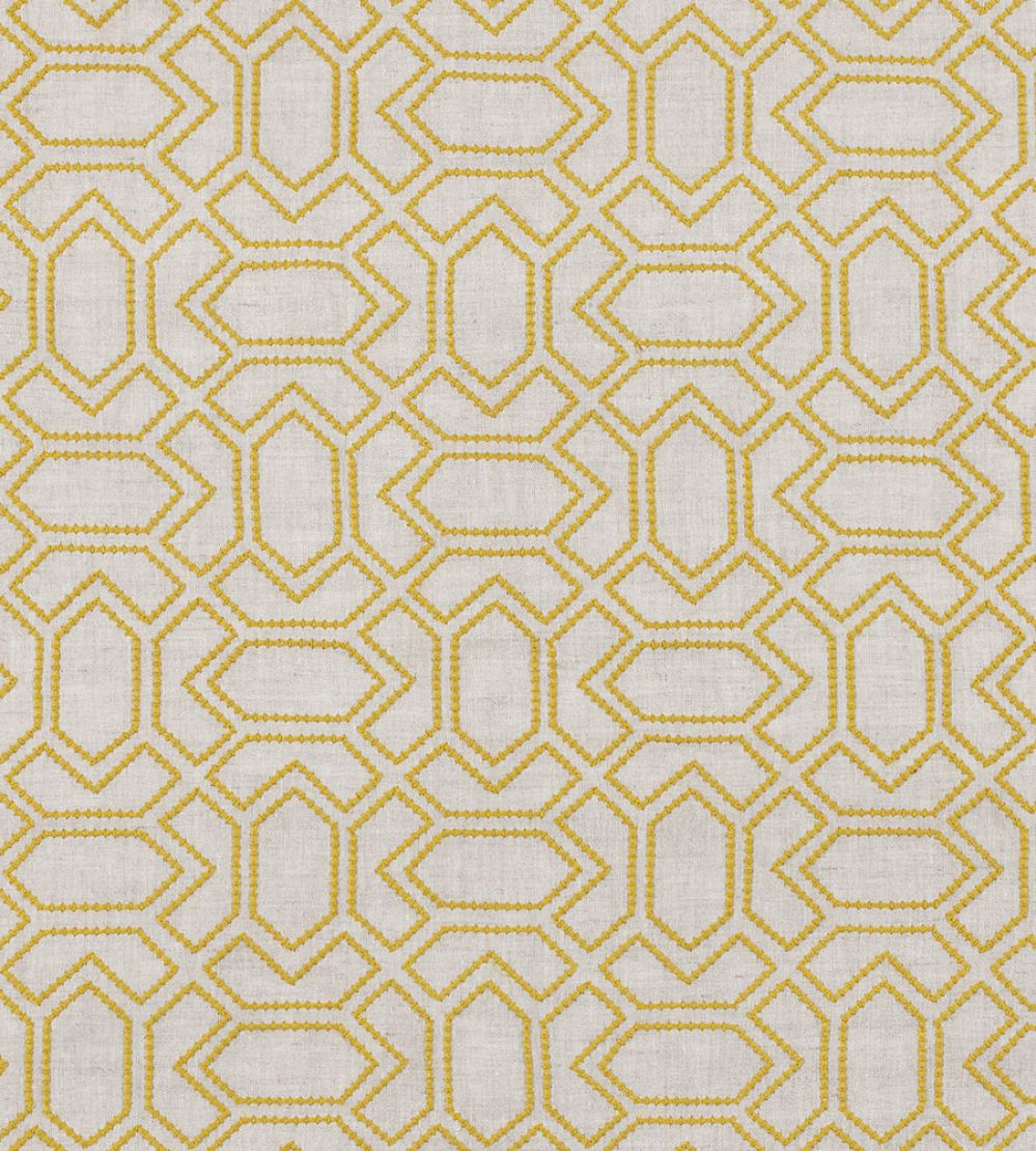 Petite Paravento Fabric by Vanderhurd Saffron/Natural