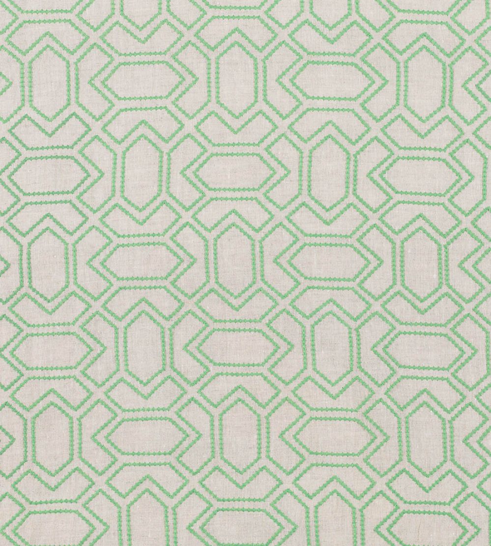 Petite Paravento Fabric by Vanderhurd Verde/Natural