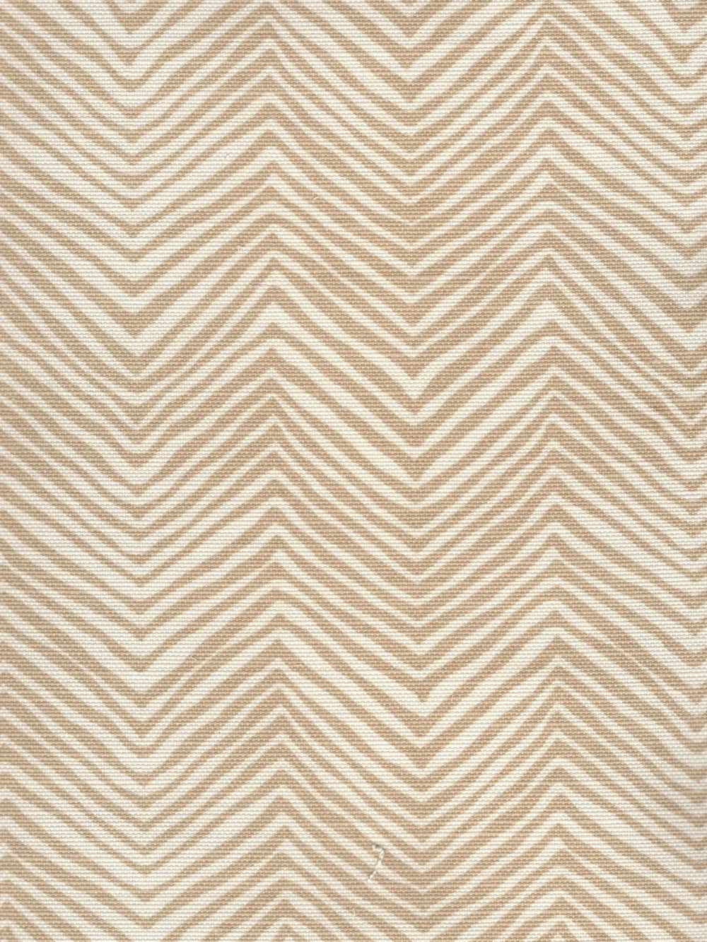 Petite Zig Zag Beige on Tint fabric by Alan Campbell
